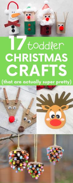 christmas crafts for toddlers that are easy to make and great for the holiday season