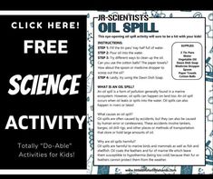 the science activity for kids to learn how to use oil