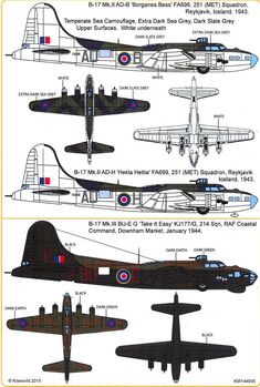 four different types of airplanes are shown in this diagram, and each one has its own name on it