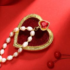 Add a touch of elegance and romance to your outfit with the Selenichast Heart Gem Pearl Necklace & Bracelet set, featuring stunning heart-shaped gemstones and lustrous pearls that perfectly complement each other, creating a stylish and timeless accessory set that expresses your unique sense of fashion and adds sophistication to any occasion. DETAILS Plating: 18K Gold Material of heart: C rystal & Fresh water pearl Measurements: Length: 17.91 "(46cm) + Extender: 2.17"(6cm) Pendant Diameter: 0.71" Elegant Heart Necklace With Birthstone For Her, Elegant Heart Necklace With Birthstone As Gift For Her, Elegant Heart Birthstone Necklace Gift For Her, Gold Heart Necklace With Birthstone For Wedding, Valentine's Day Heart Jewelry With 17 Jewels, Elegant Heart Jewelry As A Gift, Elegant Heart Shaped Jewelry Set For Mother's Day, Elegant Heart-shaped Jewelry For Gifts, Elegant Heart Cut Necklace Gift