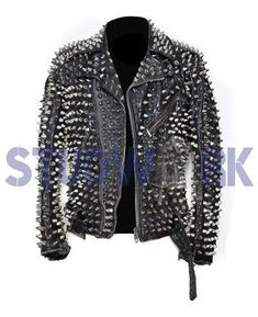 #Studded #Fashion_Jacket #Punk #Men #Genuine_Leather #Silver #Heavy #Metal #Spiked #Studwork #Biker #Slim #Fit #Jacket #Silver_Studs #Biker_Jacket #Spiked Edgy Spiked Winter Biker Jacket, Edgy Winter Biker Jacket With Spikes, Biker Jacket With Spikes And Long Sleeves, Fall Biker Jacket With Spikes And Long Sleeves, Long Sleeve Biker Jacket With Spikes, Fall Long Sleeve Biker Jacket With Spikes, Biker Leather Jacket With Rivets For Party, Party Biker Leather Jacket With Rivets, Spiked Leather Jacket For Biker Events