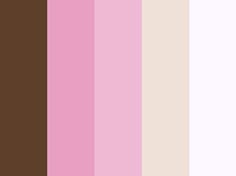 pink and brown color scheme with vertical stripes in the center, from top to bottom