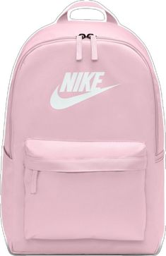 Sporty School Backpack For Back To School, Sporty Backpack For Back To School, Nike Backpack For Back To School, Casual Sports Bags With Logo, Sporty College Backpack, Sporty Pink Backpack For Sports, Sporty Pink Backpack For Streetwear, Sporty Streetwear Bags For Back To School, Sporty Backpack For College