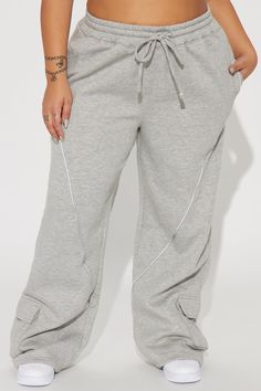 Available In Heather Grey. Sweatpants Elastic Waistband Reflective Piping Fleece Pockets Stretch 60% Cotton 40% Polyester Imported | Pace Yourself Fleece Sweatpant in Heather Grey size XS by Fashion Nova Pace Yourself, Green Fits, Grey Sweatpants, Grey Fashion, Heathers, Piping, Fashion Nova, Heather Grey, Sweatpants