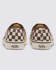 The Heritage Shoe that Started It All. This is the Authentic—Since 1966. The Authentic is the original Vans silhouette. First introduced in 1966 and driven forward by creative culture ever since, this time-honored shoe keeps the old school vibe alive with sturdy canvas uppers and an allover checkerboard print. With its classic low-top design and iconic rubber waffle outsole, the Authentic is a blank canvas for creativity that allows you to do your thing in your own unique way. Heritage low-top shoe Lace-up closure Sturdy canvas uppers Allover checkerboard print Signature rubber waffle outsoles 4 metal eyelet lace rows for sizes 3.5-6 5 metal eyelet lace rows for sizes 6.5 and up Vans Shoes Checkered, Do Your Thing, Checkered Vans, Shoe Lace, Eyelet Lace, Blank Canvas, Top Design, Fall 2024, Vans Shoes