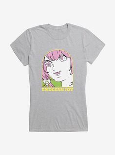 Hot Topic Anime Girl Endless Joy Girls T-Shirt Anime Tees, Girls T Shirt, Show Off, Hot Topic, Girls Tshirts, Graphic Tshirt, Top Outfits, Mens Graphic Tshirt