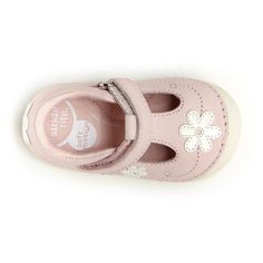 Stride Rite Soft Motion Liliana PINK Baby Toddler Shoes - ShoeKid.ca Spring Mary Janes With Soft Sole And Round Toe, Spring Playtime Sandals With Rubber Sole, Casual Mary Janes With Soft Sole, Playful Pink Sandals With Soft Sole, Comfortable Low-top Pink Walking Shoes, Pink Closed Toe Mary Janes For Spring, Pink Low-top Walking Shoes With Laces, Functional Pink Low-top Walking Shoes, Spring Pink Closed Toe Mary Janes