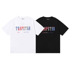 Trapstar T-Shirt – Pickwear Casual Short Sleeve T-shirt With Star Logo, Casual Summer Tops With Star Logo, Casual Tops With Star Logo And Relaxed Fit, Trendy Cotton T-shirt For Streetwear, Casual Summer T-shirt With Star Logo, Casual T-shirt With Star Logo For Streetwear, Casual Tops With Star Logo For Streetwear, Casual Cotton Tops With Star Logo, Relaxed Fit Tops With Star Logo For Streetwear