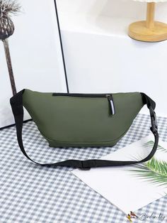 BirdinBag - Stylish Unisex Green Waist Bag for Trendy Fashion Enthusiasts Army Green Bag, Waist Bags, Bum Bag, Diy Supplies, Save The Planet, Green Bag, Waist Bag, Army Green, Trendy Fashion