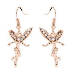 Step into a world of enchantment with our Fairy Crystal Wings Hook Earrings, designed exclusively for the Ginger Lyne Collection. Exuding an ethereal charm, these earrings feature a stunning 28mm wing design, embodying the whimsical elegance of fairies. These earrings are lovingly crafted from a durable alloy, adding durability to the delicate design. What sets these earrings apart is the premium rose gold plating, enriching the fairy-like allure while ensuring that the earrings maintain their r Cute Matching Jewelry, Crystal Wings, Acrylic Nail Polish, Jewelry For Mom, Ginger Women, Floral Border Design, Wings Design, Matching Jewelry, Girls Earrings