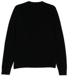 Black Wool Turtleneck With Ribbed Cuffs, Wool Crew Neck Polo Sweater For Work, Black Long Sleeve Cashmere Turtleneck, Black Cashmere Turtleneck For Fall, Black Cashmere Long Sleeve Turtleneck, Black Turtleneck With Ribbed Cuffs For Work, Black Crew Neck Fine Knit Cardigan, Black Cashmere Turtleneck Sweater, Black Ribbed Turtleneck For Winter