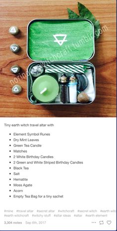 Witchy Products To Sell, Wiccan Crafts Diy Ideas, Small Alters Ideas, Art To Make And Sell, Altoids Altar, Travel Altar Witchcraft, Altoid Tin Altar Witchcraft, Witchcraft Diy