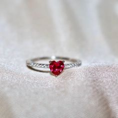 Introducing our Heart Cut Ring, the perfect gift for your loved one this holiday season! With its stunning crushed ice stone, this luxurious ringsparkles and shines like a diamond, adding a touch of elegance to any outfit. The beautiful red heart design symbolizes love and affection, making it an ideal present for Christmass. Treat your special someone to a gift they will cherish forever with our Heart Cut Ring. ✔ Ready to Ship in 1-2 Business Days .. ✔ Shipped to the Worldwide 1-5 business days Heart Cut Ring For Valentine's Day Gift, Valentine's Day Gift Rings With Cubic Zirconia, Valentine's Day Silver Birthstone Ring With Prong Setting, Valentine's Day Heart Ring With Birthstone In Cubic Zirconia, Valentine's Day Cubic Zirconia Birthstone Ring, Red Cubic Zirconia Heart Ring As Gift, Fine Jewelry Red Heart Ring As Gift, Red Heart Ring Fine Jewelry For Gift, Heart-shaped White Gold Birthstone Ring For Valentine's Day