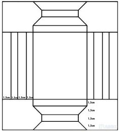 an image of a vase with measurements for the top and bottom part, including height