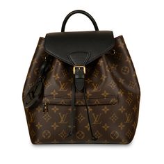 Carefully crafted from the brand’s signature monogram canvas, the Montsouris backpack from Louis Vuitton is a classic piece that belongs in your wardrobe. Named after Montsouris Park in Paris, it’s no wonder that this stunning accessory embodies the Parisian chic aesthetic. For the individual who would prefer to always go handsfree, this backpack is the perfect bag to hold all your every-day essentials while keeping you sleek, stylish and sophisticated – not to mention you won’t even remember sh Designer Luxury Backpack With Leather Trim, Luxury Backpack With Leather Lining For On-the-go, Parisian Chic Aesthetic, Luxury Leather-trimmed Backpack, Luxury Leather Backpack With Gold-tone Hardware, Lv Montsouris Backpack, Montsouris Backpack, Black Leather Top, Handbag Collection