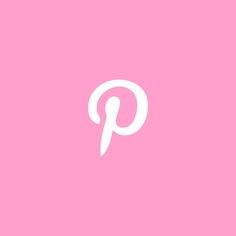 a pink background with the letter p in white on top of an image of a pin