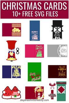 christmas cards with free svg files