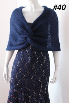 Navy blue shawl, Winter wedding shawl, Bridal cape, Bridal wrap, Bridal shrug, Bridal shawl, Romantic wedding shawl, Wedding bolero, Mohair cape, Romantic wedding shawls and boleros, wedding shawl for bride and bridesmaids, White capes, Bridal wrap for winter wedding, Knit shawl, Knit wedding cape, Knit cape wrap sweater, Knitted shawl for wedding dress, Shawls and wraps This shawl is handcrafted and designed to be the perfect addition to any bridal dress and makes a wonderful gift. Perfect for One Size Wedding Shawl Scarf, Elegant Shawl Capelet For Weddings, Elegant Wedding Shawl Capelet, Elegant Wedding Capelet Shawl, One Size Wedding Shawl, Evening Shawl Wrap Scarf, Fitted Wedding Shawl Wrap, Evening Shawl Wrap, Elegant One-size Cape Shawl