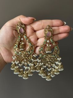 Step into a world of regal opulence with our exquisite Royal Kundan Meenakari Earrings. These stunning earrings embody the grandeur of Indian royalty, combining rich hues with intricate Kundan craftsmanship. The handpainted meenakari work adds the brilliance of ethnic craftsmanship to these earrings.  They are light weight for the size and will be easy on the ears.  In case of any queries, please feel free to contact us. Happy shopping! Celebrity Plastic Surgery, Polki Earrings, Indian Jewellery, Stunning Earrings, Bollywood Fashion, Style Mistakes, Blue Gold, Pink Blue, Happy Shopping