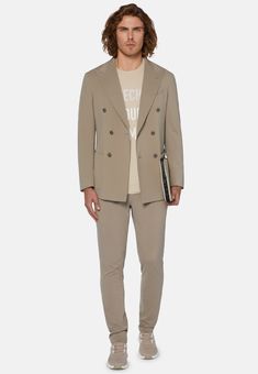 B Tech Double-Breasted Mud Jacket In Nylon | Boggi 50th Clothing, B Tech, Tuxedo Blazer, Blazer Shirt, Polo T Shirts, Blazer With Jeans, Suit Vest, Tie And Pocket Square, Shoes And Accessories