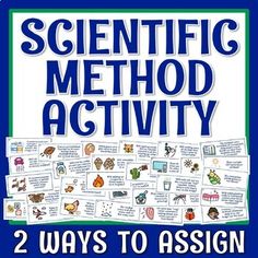 the book cover for scientific method activity 2 ways to assist