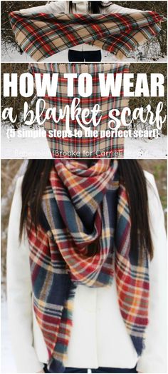 Blanket Scarf Tutorial, Diy Blanket Scarf, Wear A Scarf, Scarf Tutorial, How To Wear Leggings