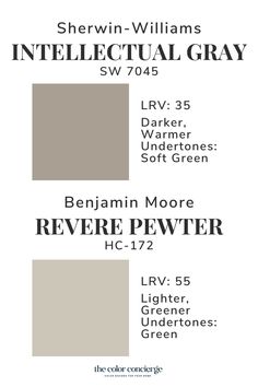 the color scheme for sherylin - williams's interior and exterior grays