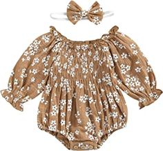 Amazon.com : baby girl boho romper Girls Smock, Boho Girl, Long Romper