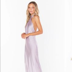 Reposhing This Item I Purchased From @Analtman. Loved It, But Ready To Rotate For Something New. Questions? Leave A Comment Below! Halter Bridesmaid Dress, Mumu Dress, Dusty Purple, Bridesmaids Dress, Dress Dusty, Satin Color, Show Me Your Mumu, Show Me Your, Show Me