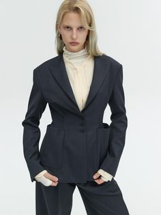 Composition : SHELL WOOL50% POLYESTERE 50% LINING1 POLYESTER 100% LINING1 POLYESTER 100%Color: DARK NAVYCountry of Origin : KOREA Wool Jacket, Dark Navy, Composition, Jackets & Coats, Blazer, Wool, Navy, The Originals, Clothes For Women