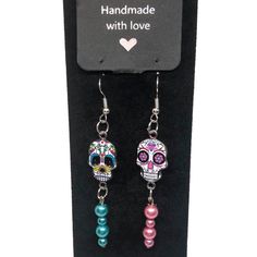 * Fun New Skull Designs From Southern Cake Co! * Earrings Have A 3” Drop * Comes In Gift Box! * No Damage Or Defects * Non Smoking Environment Southern Cake, Sugar Skull Jewelry, Skull Designs, Sugar Skull Earrings, Ear Ring, Skull Jewelry, Hoop Earring Sets, Ring Ideas, Skull Earrings