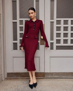 #vintagestyle
#lookoftheday
#dressoftheday
#outfitoftheday
#outfit2024
#lookof2024
#minidress
#casualdress
#officedress
#dress2024
#autumn2024
#fall24
#fall2024
#autumndress
#autumn2024
#reddress
#autumnlook
#autumnoutfit
#autumnstyle
#eveningdress
#elegantdress
#partydress Ribbed Maxi Dress For Work, Classic Fitted Long Sleeve Maxi Dress, Elegant Fitted Sweater Dress With Buttons, Fall Formal Bodycon Maxi Dress, Elegant Ribbed Maxi Dress For Work, Classic Long Sleeve Fitted Maxi Dress, Elegant Ribbed Maxi Dress For Formal Occasions, Elegant Formal Ribbed Maxi Dress, Classic Fitted Maxi Dress For Fall