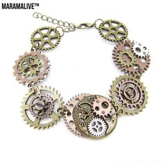 Multi Gears Steampunk Bracelet A Must Have For Any Steampunk Enthusiast Pirate Bracelet, Steampunk Bracelet, Steampunk Pirate, Style Steampunk, Lace Bracelet, Steampunk Gears, Body Chains, Steampunk Accessories, Choker Pendant