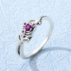 SPECIFICATIONS Style: Cute/Romantic Side Stone: Zircon Shape\pattern: Flower Metal Stamp: 925, Sterling Item Weight: about 2.1g Fine or Fashion: Fine Princess Amethyst, Romantic Princess, Power Of Love, Silver Bells, The Power Of Love, Pattern Flower, Emotional Healing, Love Symbols, Amethyst Ring