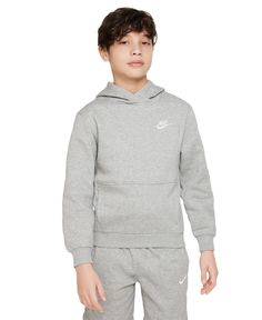 in stock Nike Fleece Hoodie, Sporty Hoodie, Nike Fleece, Nike Pullover, Boys Fleece, Style Sportif, Nike Kids, Kids Club, Boys Hoodies