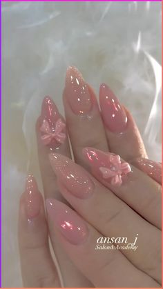 #nails Nail Design Gold, Stone Nails, Soft Pink Nails, Cute Simple Nails, Purple Nail, Girly Acrylic Nails, Blush Nails, Really Cute Nails, Soft Nails