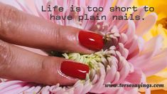 Nail Quotes. Famous Nail Quotes, Popular Nail Quotes Nails Quotes For Instagram, Quotes Popular, Quotes For Instagram Captions, Nail Quotes, Nails Quotes, Plain Nails, Quotes Famous, Quotes For Instagram, Red Nail