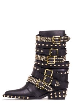 DRACO-STUD Jeffrey Campbell Boots, Lizzie Hearts, Studded Boots, Heel Ankle Boots, Buckle Boots, Heels Boots, Jeffrey Campbell Shoes, Winter Boots Women, Wedge Boots