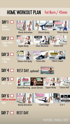 the workout plan for women is shown in this image