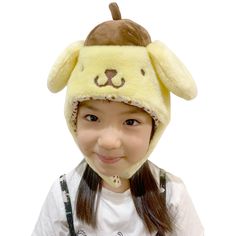 PRICES MAY VARY. Officially licensed Pompompurin (Pom Pom Purin) Kigurumi Hat produced by the original Japanese brand SAZAC: Don't fall for copycat imitations! SAZAC is Japan's most successful Kigurumi manufacturer, unmatched in both quality and design. Our onesies feature symmetrical faces, professional stitching, thicker fabric and rich, vibrant colors. Warm your head with Pompompurin: This cute fluffy hat is specifically designed with ear flaps to warm your ears and they can be together under Sanrio Pompompurin, Pom Pom Purin, Kids Beanies, Head Wear, Beanie Cap, Pom Pom Hat, Kids Hats, Diy Costumes, Ear Warmers