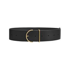 Wide Leather Belt | Cuyana Miu Miu Shop, Statement Belts, Black Waist Belt, Double Buckle Belt, Classic Closet, D Ring Belt, Slimmer Belt, Versace Gold, Wide Leather Belt