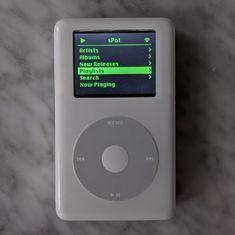 an ipod sitting on top of a table