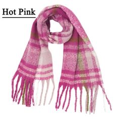 < Welcome to SBCKJ,where we have a lot of affordable,cheap and beautiful clothes!If you want to enter our store,click on the purple word!!! Size: One Size.  Color: Pink.  Pattern: plaid. Cheap Pink Winter Bags, Women's Wraps And Shawls, Pink Blanket Scarf, Cozy Mood, Woolen Scarves, Chiffon Shawl, Sleeveless Dresses Casual, Chunky Scarves, Purple Scarves