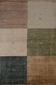 a multicolored area rug with different colors and numbers on the carpet, including one color