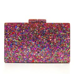 Start your spring and summer off in this Stylish Multi-Color Sequin acrylic clutch. Comes in two styles material: Acrylic Trendy Evening Clutch For Spring, Trendy Pink Rectangular Clutch, Rectangular Evening Bag For Spring Events, Summer Event Rectangular Clutch, Trendy Rectangular Spring Clutch, Spring Rectangular Evening Bag, Spring Evening Rectangular Clutch, Spring Event Rectangular Evening Bag, Trendy Square Clutch For Evening