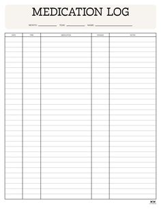 Whether you're taking a single medication or multiple, track the times you take them with these free printable medication logs. Print from home! Medicine List Printable, Printable Medication List, Medicine Log Sheet, Printable Medication Log, Free Printable Charts Templates, Medication List Template Free Printable, Medication Chart Printable Free, Monthly Medication Chart Printable, Medicine Tracker Printable Free