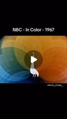 an image of a colorful background with the words nbc in color - 1971 on it