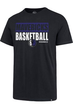 Show off your team pride in this Dallas Mavericks Navy Blue Sport Drop Rival Short Sleeve T Shirt! This Dallas Short Sleeve Tee features a screen print team graphic on center chest. Make sure everyone knows you root for the Mavericks with this Navy Blue Dallas T Shirt. Win Mavericks!! Crew neck, Comfortable cotton fabric, Tagless, Machine washable, Tumble dry on low heat, Unisex, Fit: True to Size, 100% Cotton Jersey, Machine Washable, 4 Affordable Sports T-shirt With Logo, Moisture-wicking Cotton T-shirt, Blue Cotton Moisture-wicking Shirt, Moisture-wicking Cotton Sports Shirt, Moisture-wicking Cotton Shirt For Sports Events, Blue Cotton Tops For Sports Events, Jersey Basket, Basketball Shirt Designs, Mavericks Basketball