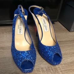 These Are Perfect “Something Blue” Wedding Shoes! 4-5 Inch Heel (Approx). Never Worn, Only Tried On Indoors. Do Not Have A Box But These Are Brand New. Size 37.5 But Fit Like A 6.5-7. Beautiful And Comfortable Since There Is About A 0.5 Inch Platform For Support! Blue Round Toe Slingback Pumps For Evening, Blue Slingback Pumps With Round Toe For Evening, Blue Glamorous Wedding Shoes For Party, Blue Slingback Pumps With Round Toe For Party, Blue Open Toe Slingback Pumps For Party, Glamorous Blue Heels For Weddings, Blue Open Toe Slingback Pumps For Evening, Blue Slingback Heels For Party, Blue Ankle Strap Slingback Pumps For Party