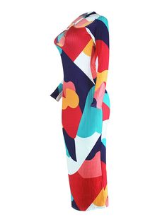 Material: French Rib. 80-90% Polyester & Spandex. Features:Long sleeves. criss-cross. color block. ribbed knit. bodycon midi dress.Style: Casual/Clubwear Multicolor Maxi Length Bodycon Dress For Spring, Multicolor Maxi Bodycon Dress For Spring, Chic Multicolor Color Block Midi Dress, Multicolor Bodycon Maxi Dress, Trendy Multicolor Stretch Bodycon Dress, Spring Multicolor Bodycon Midi Dress, Multicolor Stretch Bodycon Dress For Fall, Multicolor Bodycon Midi Dress, Fitted Multicolor Color Block Maxi Dress